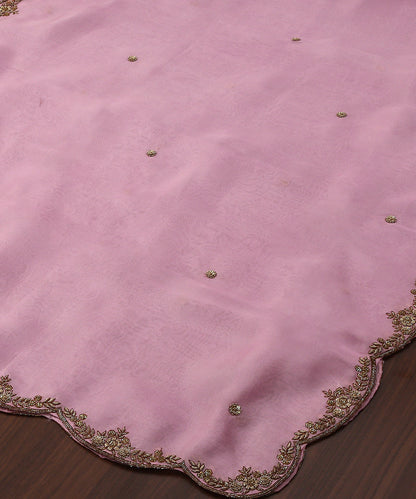 Pink_Handloom_Pure_Organza_Dupatta_With_Scalloped_Hand_Embroidered_Zardozi_Border_WeaverStory_03