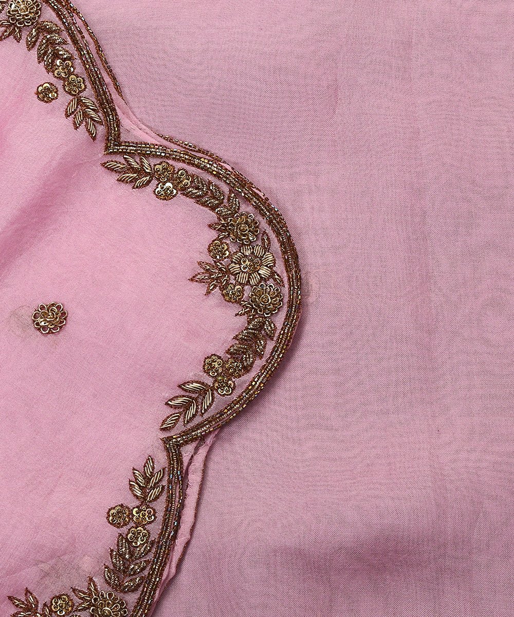 Pink_Handloom_Pure_Organza_Dupatta_With_Scalloped_Hand_Embroidered_Zardozi_Border_WeaverStory_04