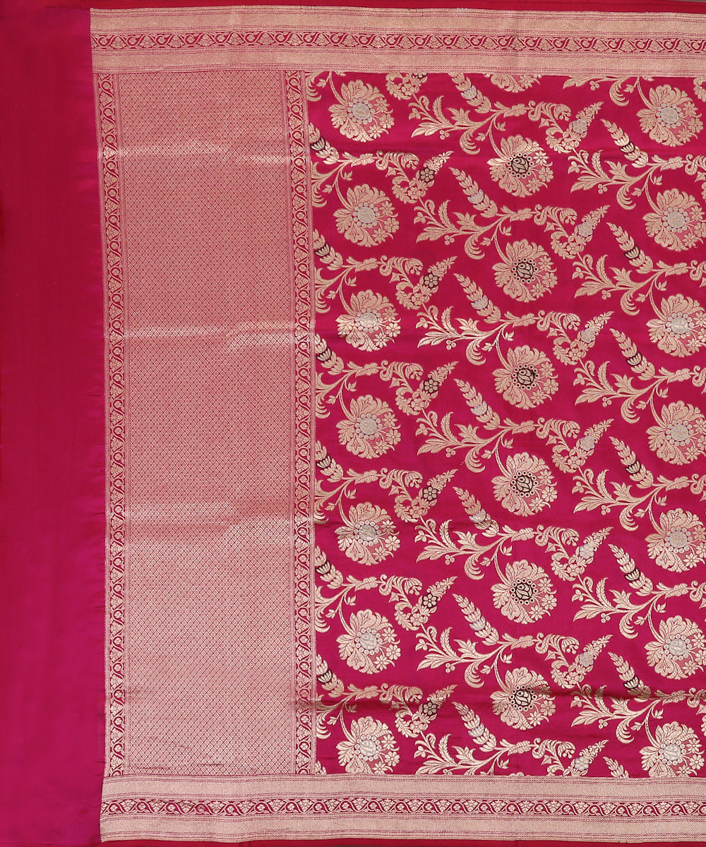 Handloom_Pink_Pure_Katan_Silk_Banarasi_Dupatta_With_Floral_Zari_Work_WeaverStory_02