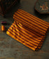 Yellow_And_Purple_Handloom_Pure_Satin_Silk_Striped_Banarasi_Fabric_WeaverStory_01
