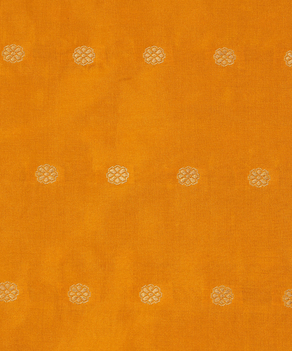 Bright_Mustard_Handloom_Pure_Katan_Silk_Banarasi_Fabric_Cutwork_Booti_WeaverStory_03