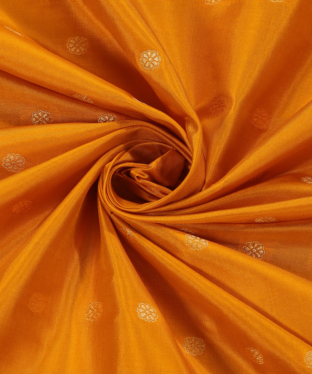 Bright_Mustard_Handloom_Pure_Katan_Silk_Banarasi_Fabric_Cutwork_Booti_WeaverStory_05