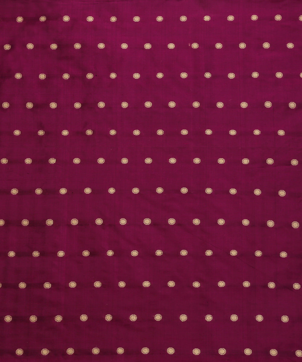 Handloom_Purple_Pure_Katan_Silk_Banarasi_Fabric_With_Zari_Booti_WeaverStory_03