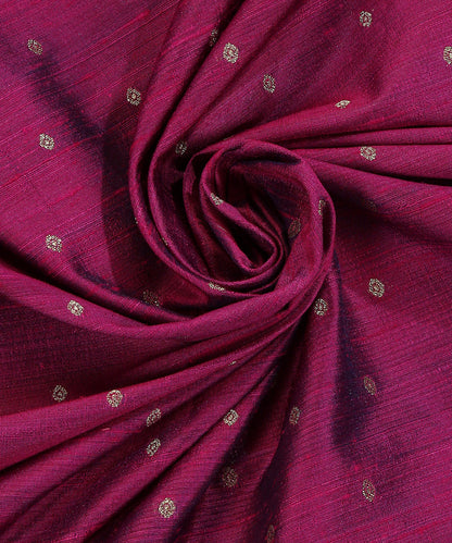 Handloom_Purple_Double_Shade_Pure_Tussar_Silk_Banarasi_Fabric_With_Cutwork_Booti_WeaverStory_05