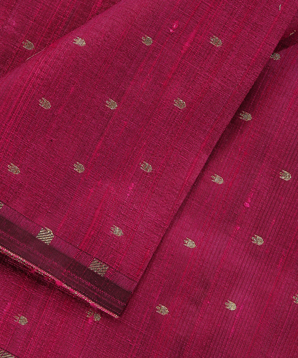 Purple_Handloom_Pure_Tussar_Silk_Banarasi_Fabric_With_Cutwork_Weave_WeaverStory_04