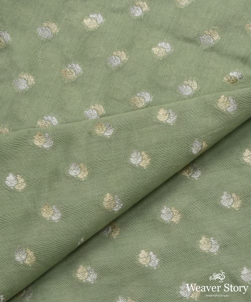 Pastel_Green_Handloom_Pure_Moonga_Silk_Banarasi_Saree_With_Cutwork_Booti_WeaverStory_04