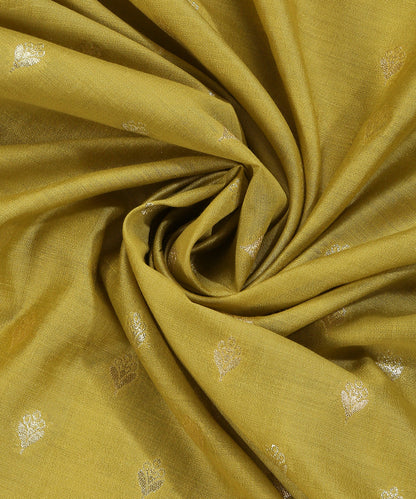 Pastel_Lime_Green_Handloom_Pure_Moonga_Silk_Banarasi_Fabric_With_Cutwork_Golden_Booti_WeaverStory_05