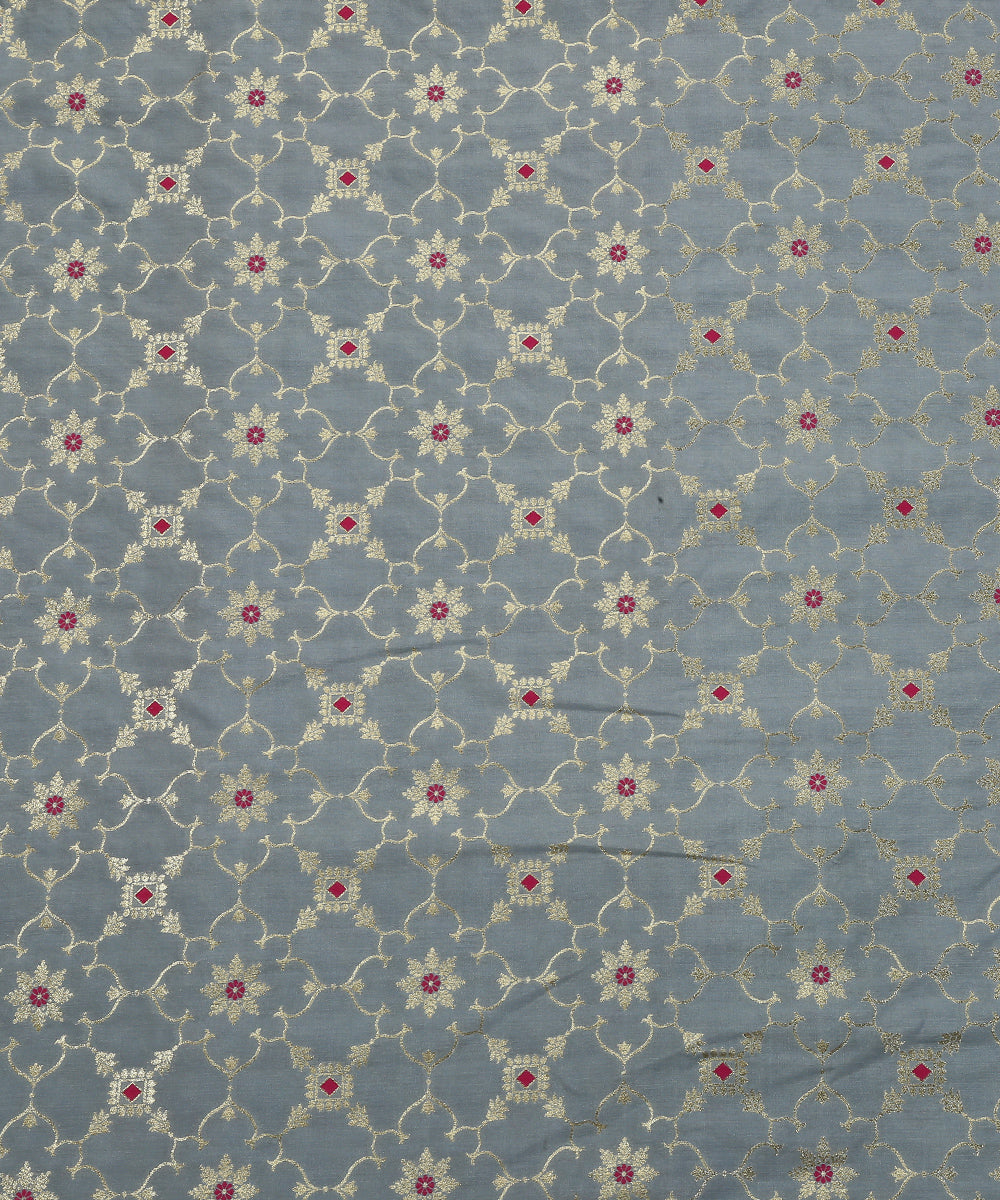 Pastel_Sky_Blue_Handloom_Pure_Moonga_Silk_Banarasi_Fabric_With_Cutwork_Jaal_WeaverStory_02