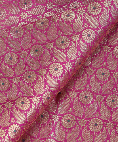 Purple_Handloom_Pure_Katan_Silk_Kimkhab_Banarasi_Fabric_With_Green_Meenakari_WeaverStory_04