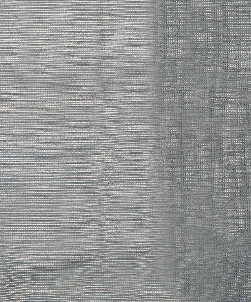 Handloom_Grey_Tissue_Silk_Banarasi_Fabric_With_Zari_Stripes_WeaverStory_03