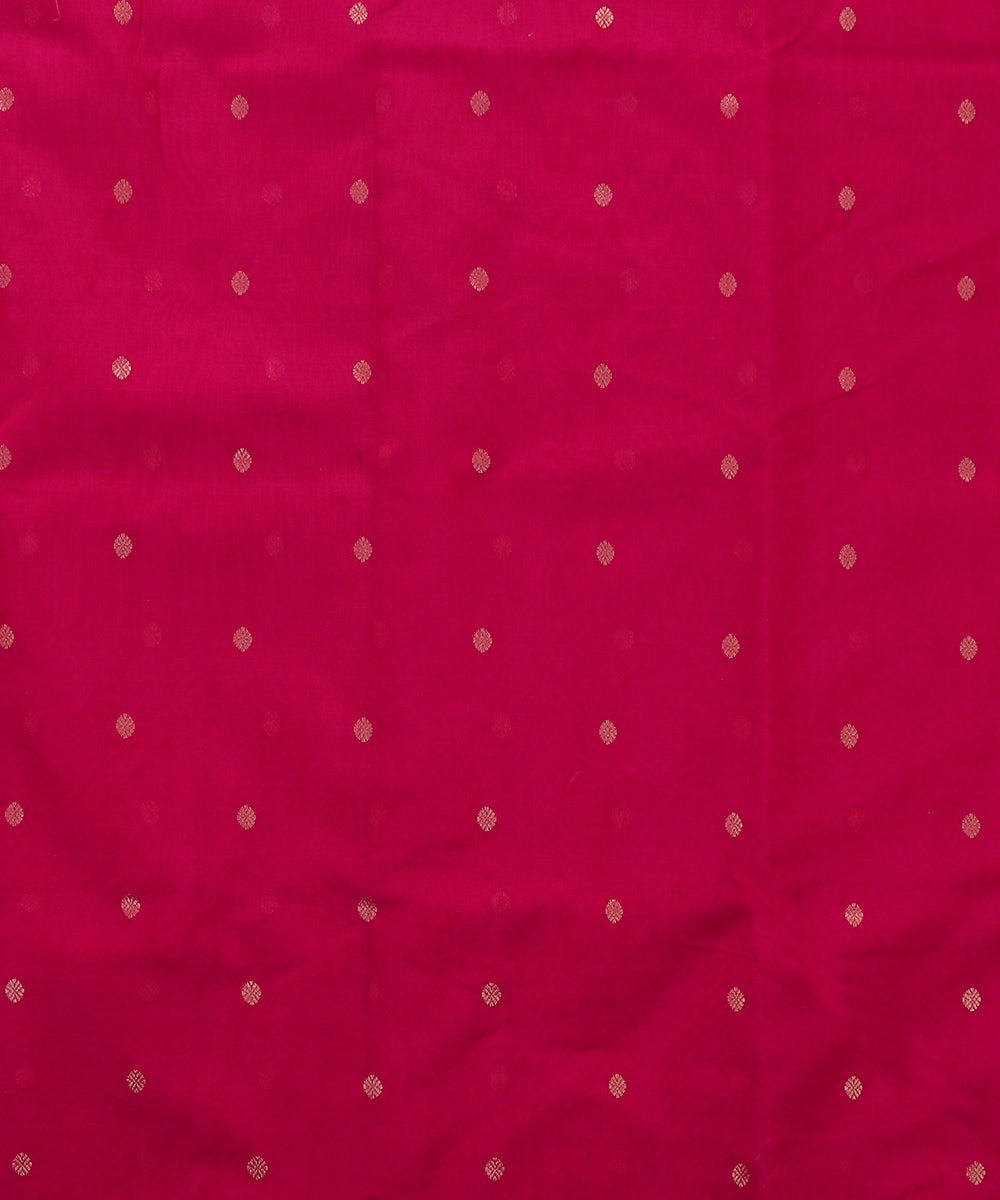 Rani_Handloom_Chanderi_Fabric_With_Zari_Booti_WeaverStory_02