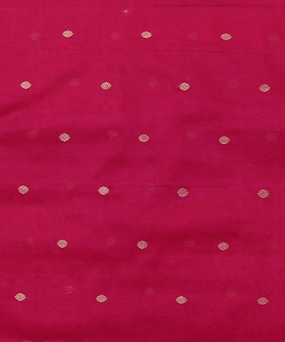 Handloom_Pink_Cotton_Chanderi_Fabric_with_Booti_WeaverStory_02
