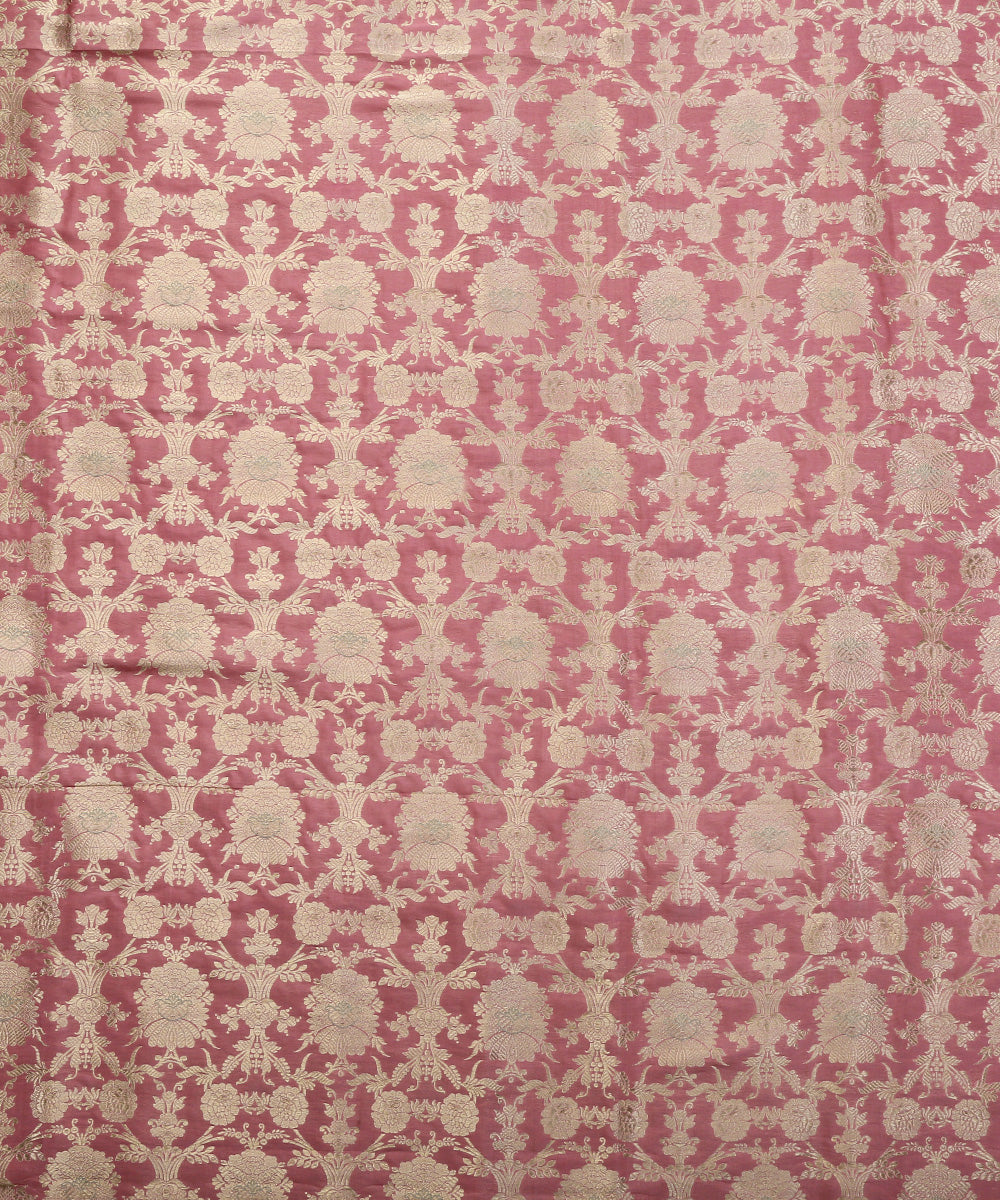 Rose_Pink_Handloom_Pure_Katan_Silk_Kimkhab_Banarasi_Fabric_WeaverStory_02