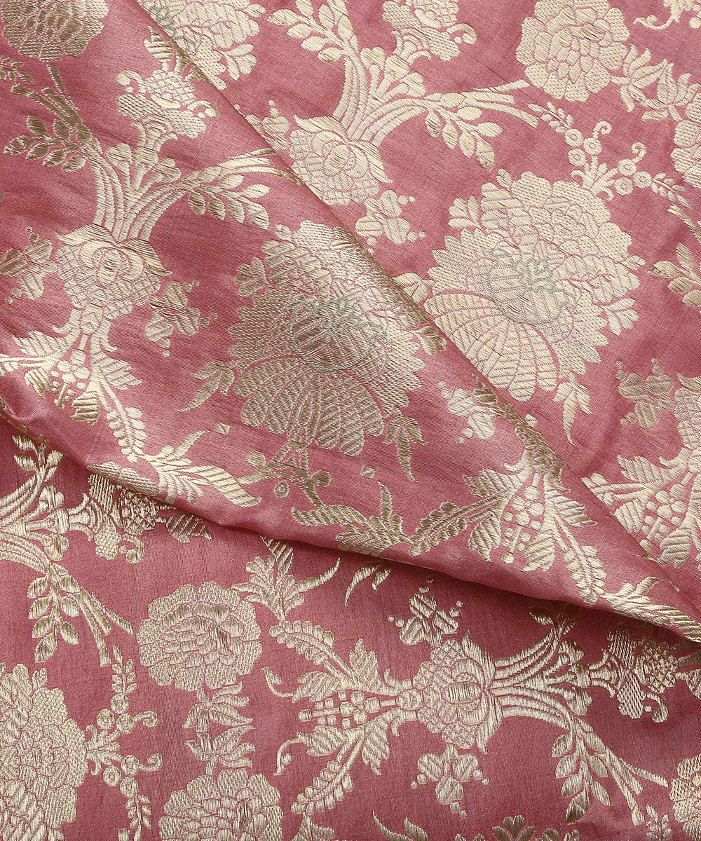 Rose_Pink_Handloom_Pure_Katan_Silk_Kimkhab_Banarasi_Fabric_WeaverStory_04