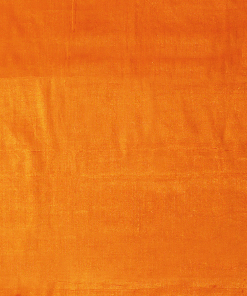 Orange_And_Gold_Handloom_Donaliya_Tissue_Chanderi_Fabric_WeaverStory_02