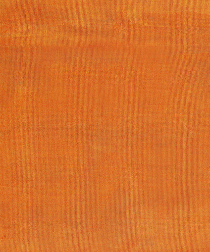 Orange_And_Gold_Handloom_Donaliya_Tissue_Chanderi_Fabric_WeaverStory_03