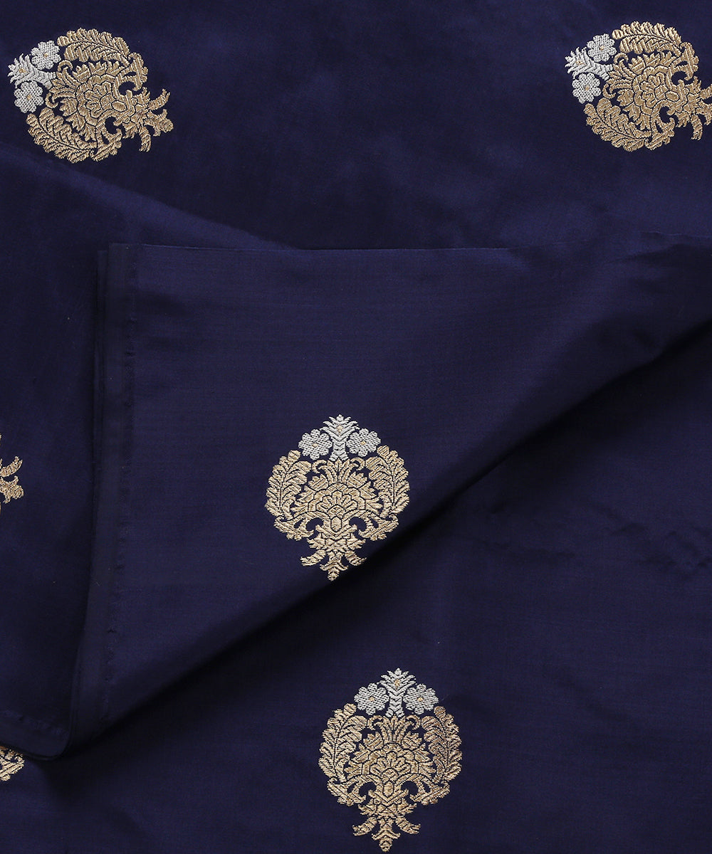 Purple_Handloom_Pure_Katan_Silk_Kadhwa_Booti_Banarasi_Fabric_WeaverStory_04