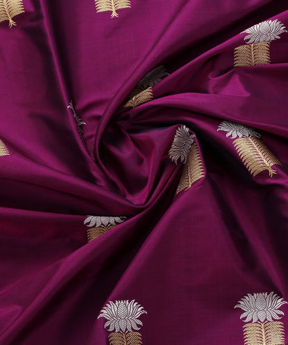 Purple_Handloom_Pure_Katan_Silk_Kadhwa_Banarasi_Fabric_with_Booti_WeaverStory_05