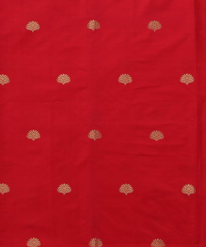 Handloom_Red_Dupion_Silk_Banarasi_Fabric_with_Zari_Boota_WeaverStory_02