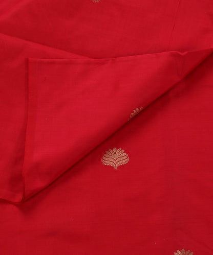 Handloom_Red_Dupion_Silk_Banarasi_Fabric_with_Zari_Boota_WeaverStory_03