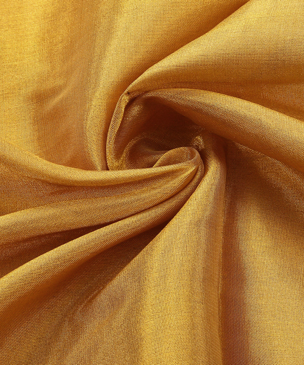Yellow_Handloom_Gold_Tissue_Chanderi_Fabric_WeaverStory_05