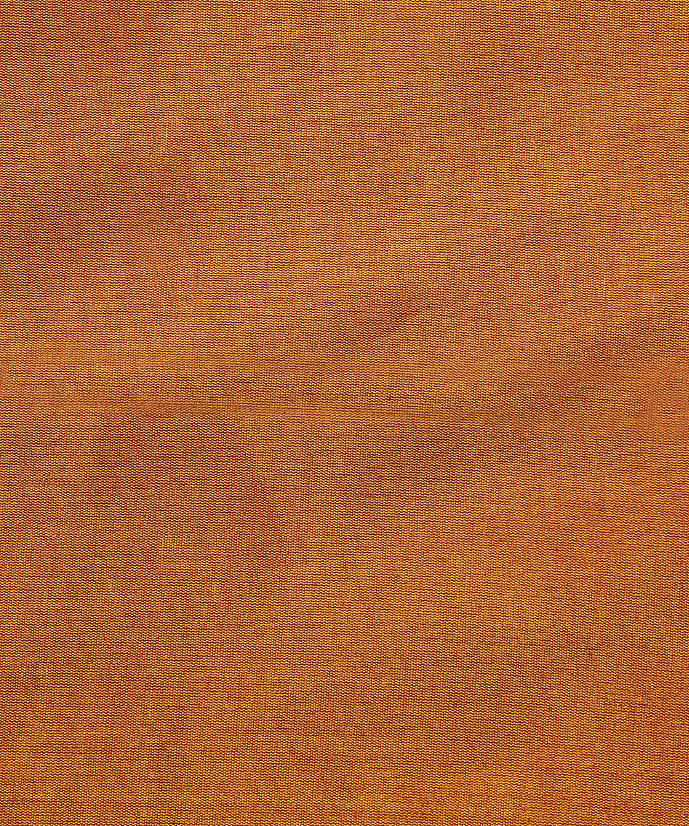 Handloom_Rust_And_Gold_Chanderi_Tissue_Fabric_WeaverStory_02