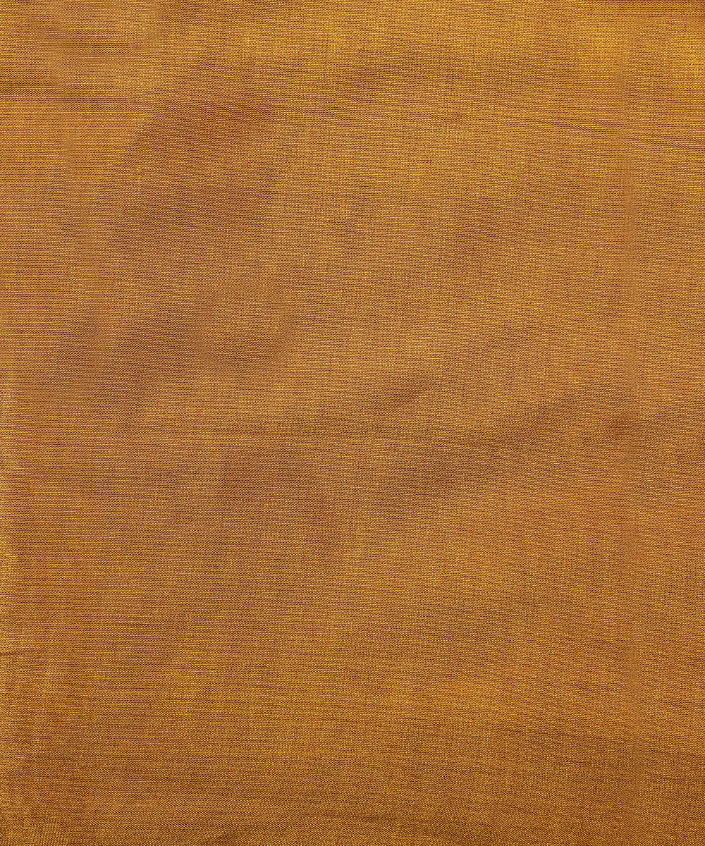 Handloom_Rust_And_Gold_Chanderi_Tissue_Fabric_WeaverStory_03
