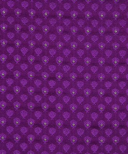 Purple_Handloom_Tanchoi_Banarasi_Fabric_With_Zari_Booti_WeaverStory_03