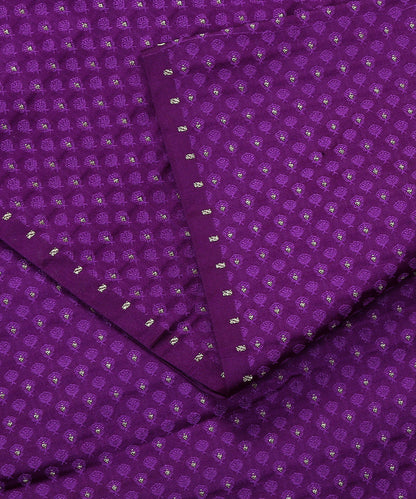Purple_Handloom_Tanchoi_Banarasi_Fabric_With_Zari_Booti_WeaverStory_04