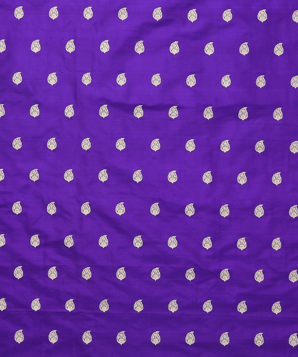 Handloom_Purple_Pure_Katan_Silk_Banarasi_Fabric_with_Paisley_Booti_WeaverStory_02