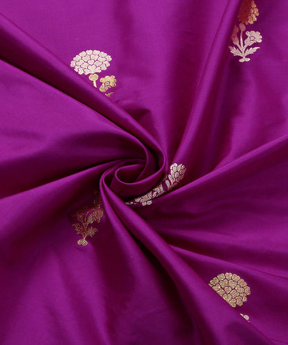 Purple_Handloom_Kadhwa_Booti_Pure_Katan_Silk_Banarasi_Fabric_WeaverStory_05