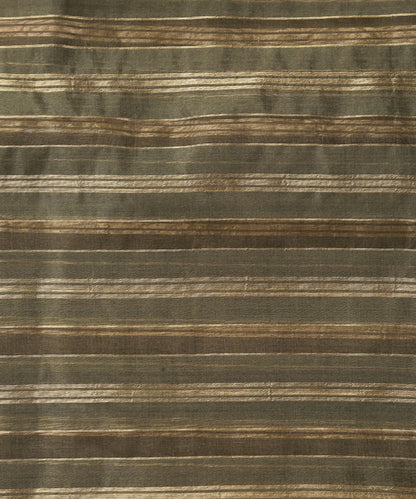 Handloom_Olive_Kora_Silk_Striped_Striped_Banarasi_Fabric_WeaverStory_02