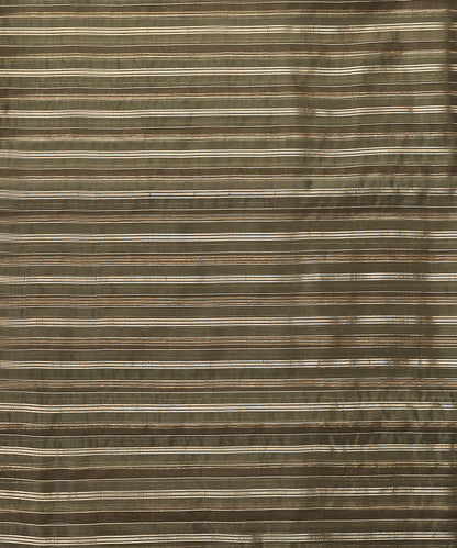 Handloom_Olive_Kora_Silk_Striped_Striped_Banarasi_Fabric_WeaverStory_03