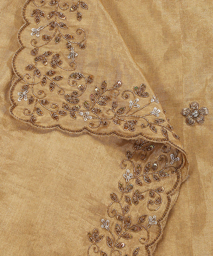 Handloom_Gold_Pure_Tissue_Silk_Dupatta_With_Hand_Embroidered_WeaverStory_04