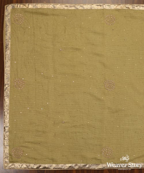 Pista_Green_Handloom_Pure_Cotton_Dupatta_With_Zardozi_Border_WeaverStory_02