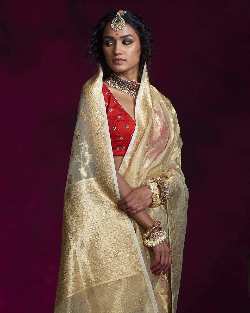 Gold_Handloom_Banarasi_Tissue_Kadhwa_Jangla_Saree_WeaverStory_01