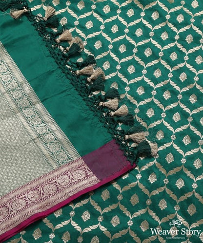 Green_Handloom_Cutwork_Banarasi_Dupatta_with_all_Over_Jaal_WeaverStory_03