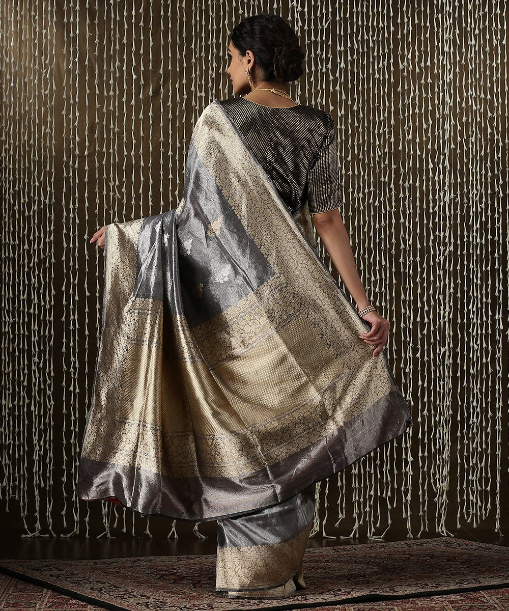 Grey_Handloom_Tissue_Banarasi_Saree_with_Kadhwa_Weave_and_Boota_Design_WeaverStory_03