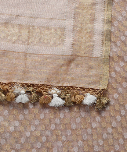 Handloom_Golden_Cotton_Tissue_Banarasi_Dupatta_WeaverStory_04