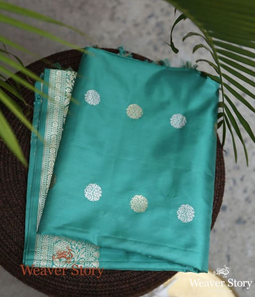 Handloom_Green_Ginni_Booti_Dupatta_WeaverStory_01