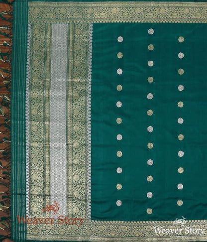 Handloom_Green_Ginni_Booti_Dupatta_WeaverStory_02