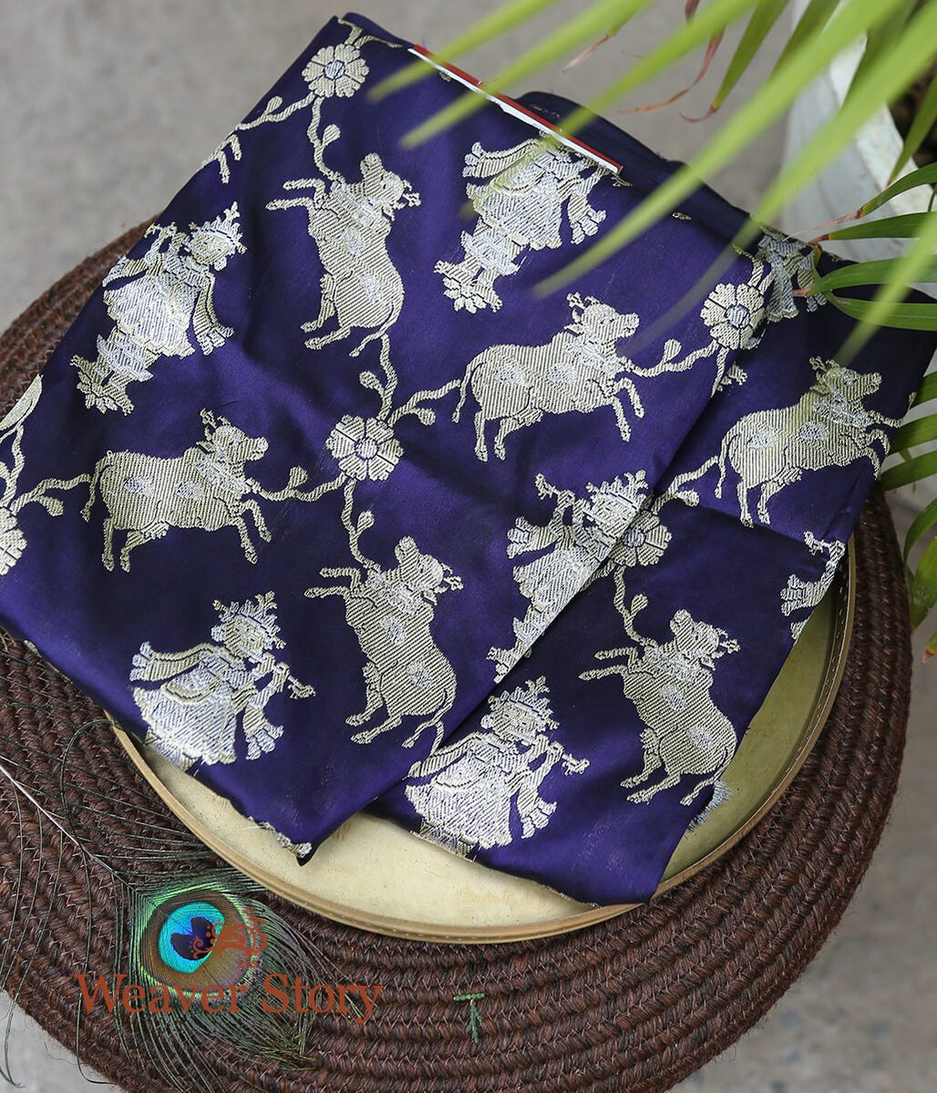 Handloom_Blue_Banarasi_Katan_Silk_Dupatta_with_Pichwai_Woven_Motifs_WeaverStory_01