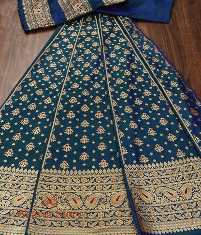 Handloom_Peacock_Blue_Banarasi_Katan_Silk_Lehenga_with_Meenakari_WeaverStory_02