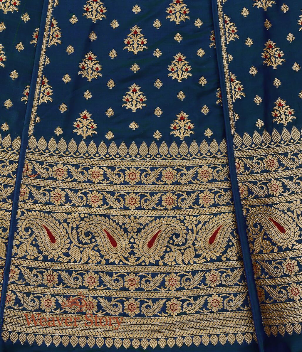 Handloom_Peacock_Blue_Banarasi_Katan_Silk_Lehenga_with_Meenakari_WeaverStory_05