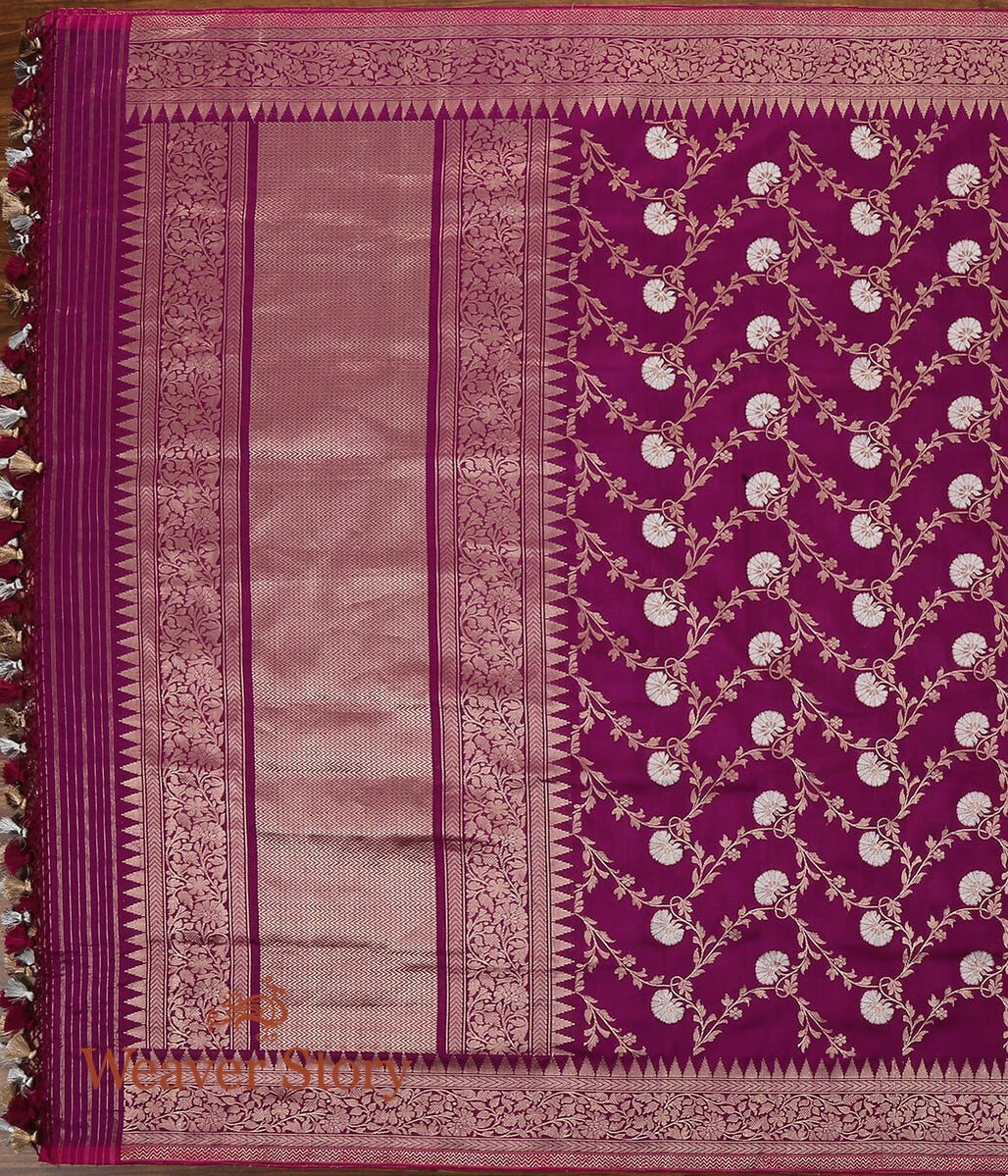 Handloom_Plum_Sona_Rupa_Kadhwa_Jaal_Dupatta_Woven_with_Gold_and_Silver_Zari_WeaverStory_02