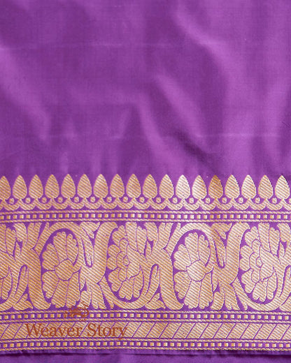 Elegant_and_Royal_Purple_Banarasi_Handloom_Saree_with_Kadhwa_Booti_WeaverStory_05