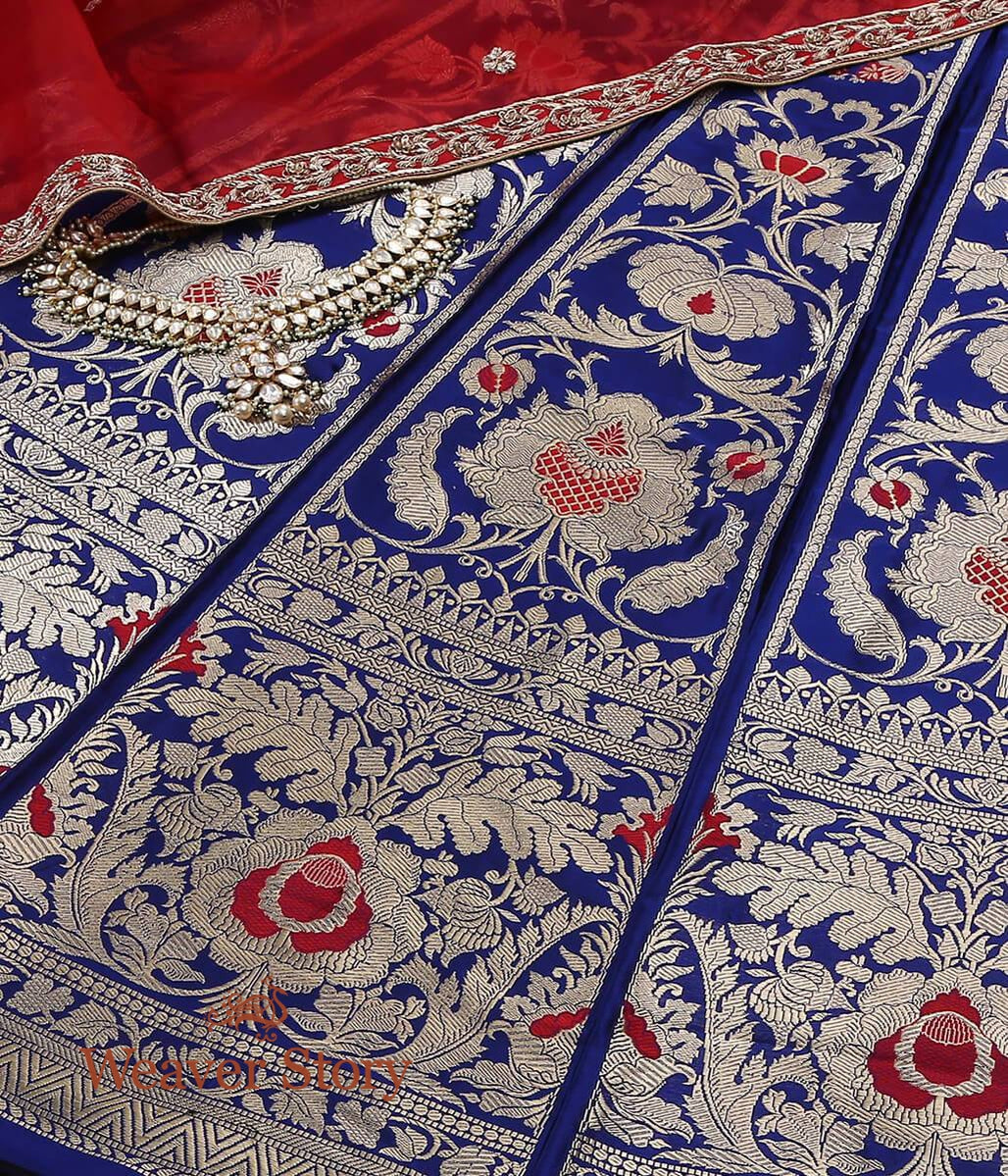Blue_Pure_Katan_Silk_Handloom_Banarasi_Lehenga_with_Meenakari_WeaverStory_02
