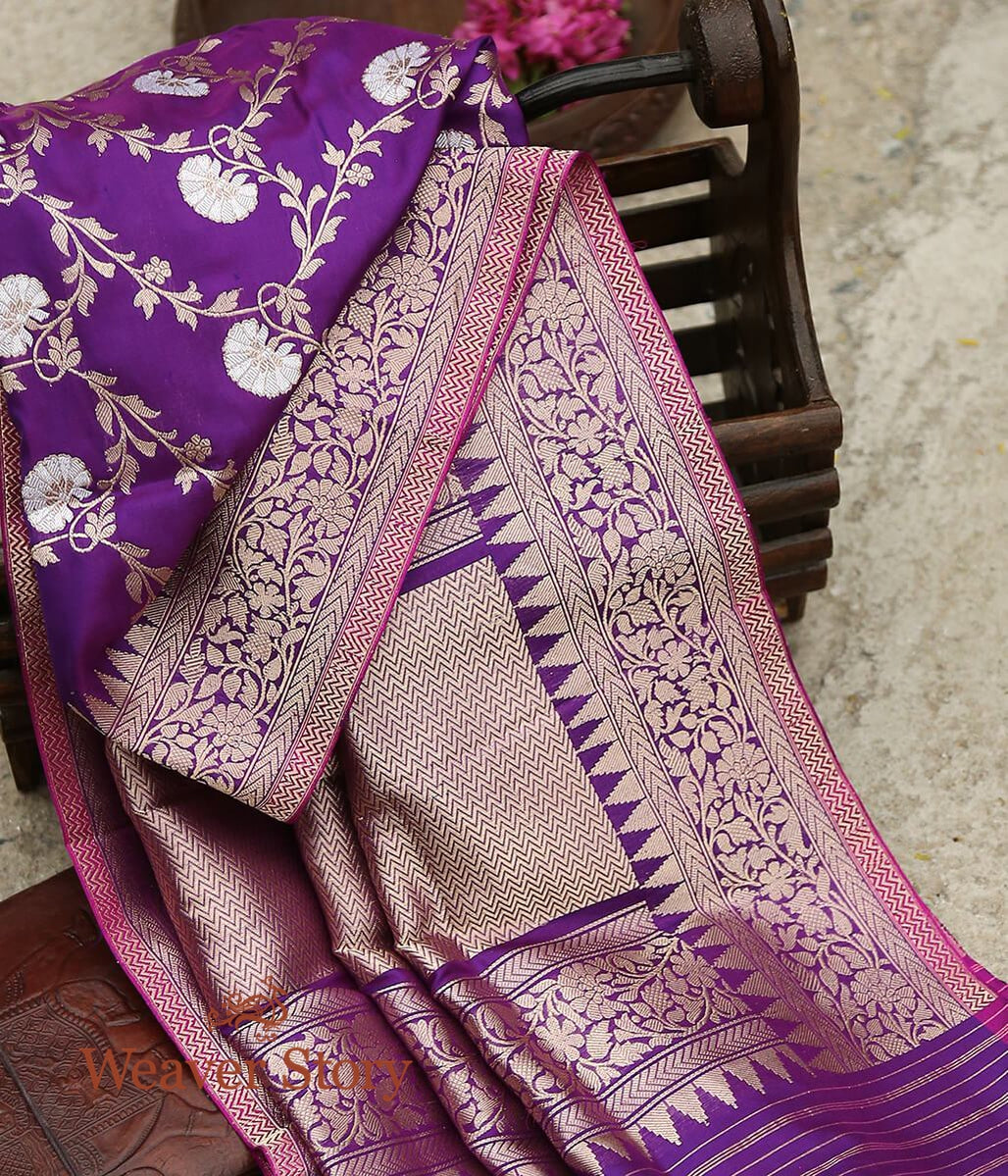 Purple_Pure_Katan_Silk_Banarasi_Handloom_Dupatta_woven_in_Kadhwa_Weave_WeaverStory_01