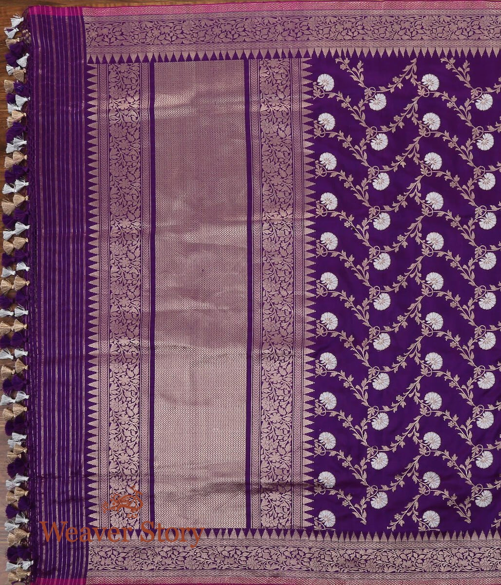 Purple_Pure_Katan_Silk_Banarasi_Handloom_Dupatta_woven_in_Kadhwa_Weave_WeaverStory_02