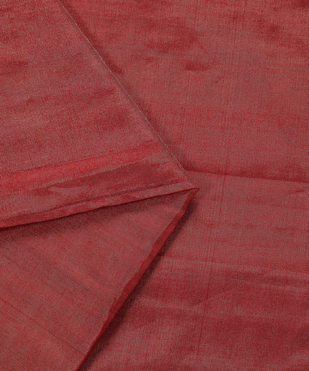 Handloom_Red_And_Gold_Chanderi_Silk_Tissue_Fabric_WeaverStory_04